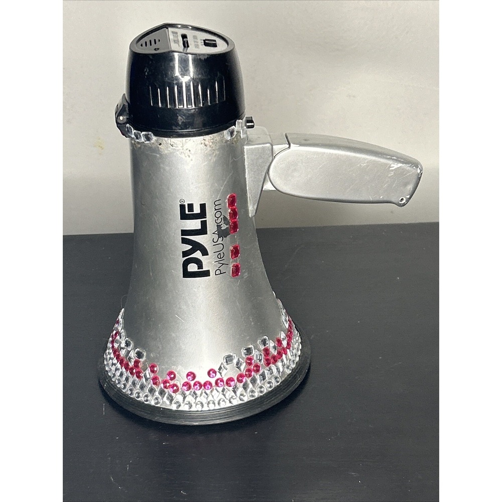 Pyle Mini Compact Megaphone Bullhorn with Siren Alarm and LED Lights PMP37LED
